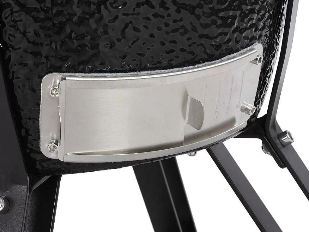 Barbecue, Braseiro De Jardim, Plancha*Vente-unique Barbecue Kamado A Carvao Em Ceramica E Bambu 45 X 63 X 105 Cm - Izaki