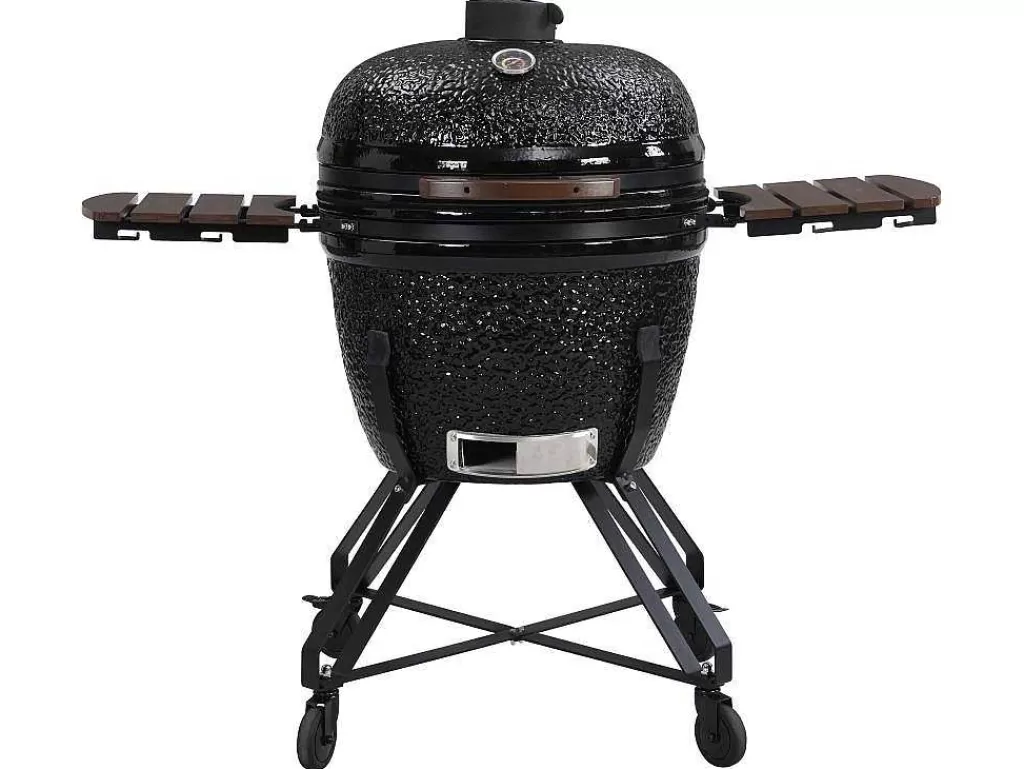 Barbecue, Braseiro De Jardim, Plancha*Vente-unique Barbecue Kamado A Carvao Em Ceramica E Bambu 67 X 85 X 120 Cm - Ayumi