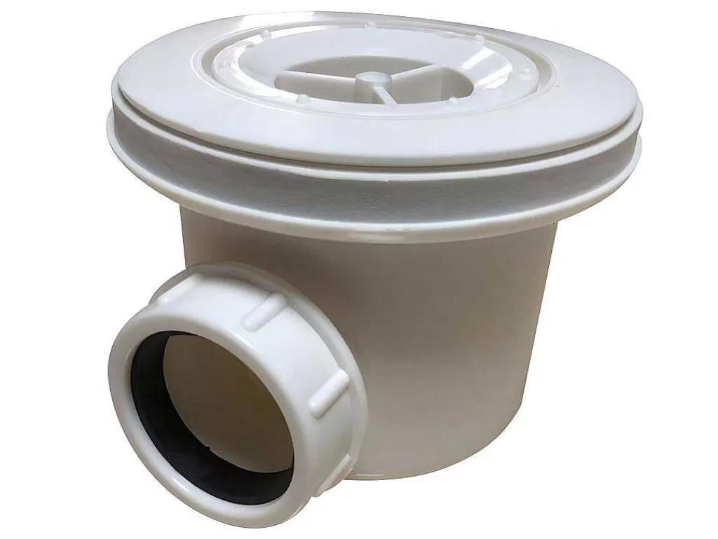 Base De Duche*Shower & Design Base De Chuveiro Com Sifao Incluido De 160X80X4 Cm Em Resina Cor Branco - Lyros