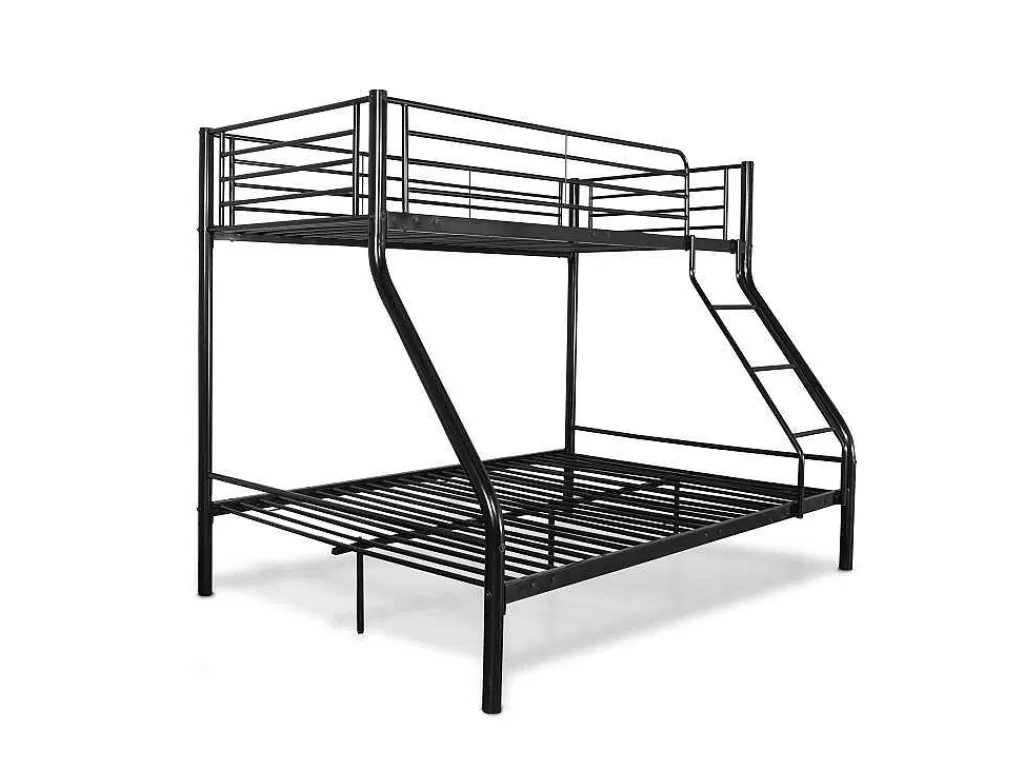 Beliche*Saldosystocks Beliche Duplo Metalico Para 3 Péssoas, 200X145X96Cm Cor Preta