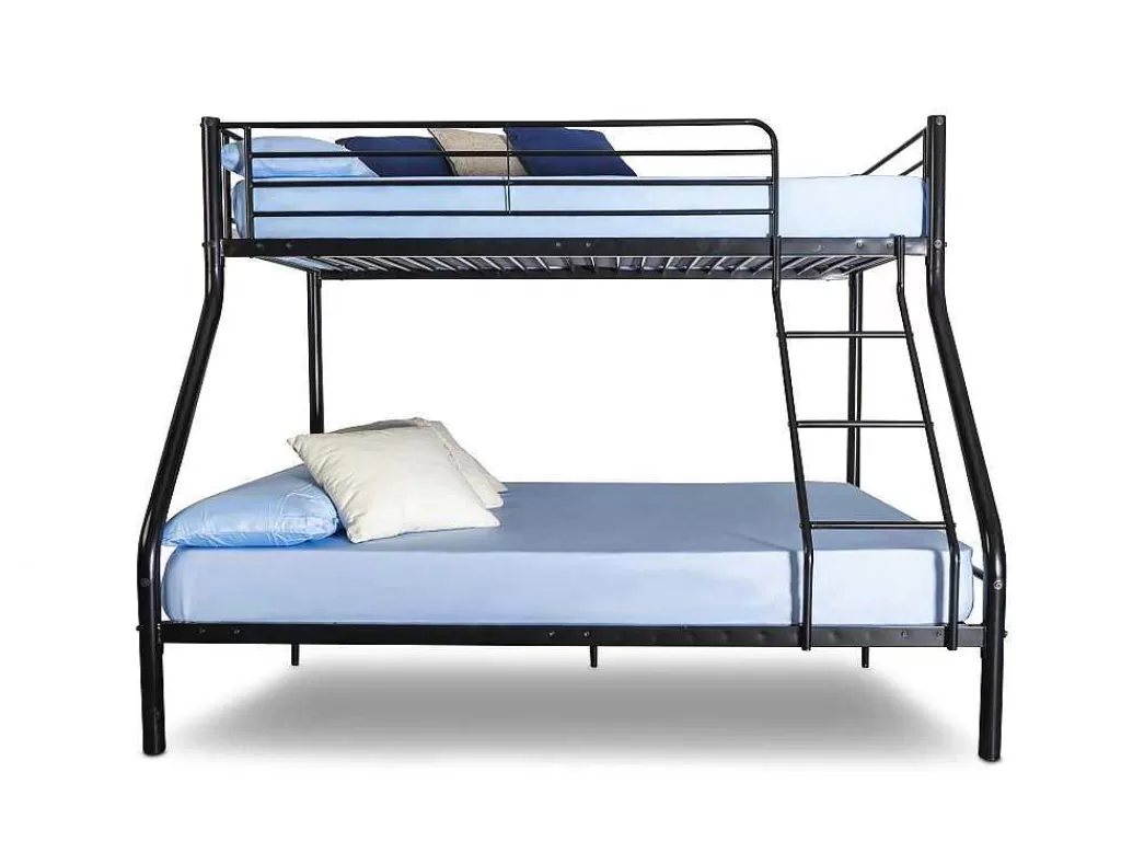 Beliche*Saldosystocks Beliche Duplo Metalico Para 3 Péssoas, 200X145X96Cm Cor Preta