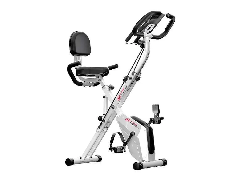 Fitness*Vente-unique Bicicleta De Exercicio Dobravel 3 Em 1, Bicicleta De Fitness Reclinada Magnetica X-Bike Com Resistencia Ajustavel De 8 Niveis Para Treino De Ginasio Em Casa