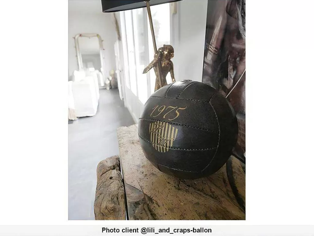 Estátua*OZAIA Bola De Futebol Vintage Goodtimes - D.21 Cm - Castanho
