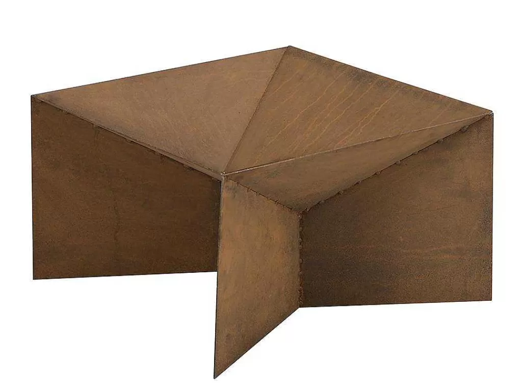 Barbecue, Braseiro De Jardim, Plancha*Vente-unique Braseiro De Jardim Quadrado Em Aco Corten De C50 X L50 X A30 Cm - Verio