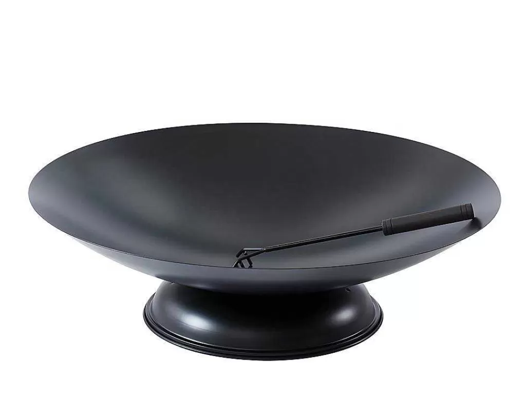 Barbecue, Braseiro De Jardim, Plancha*Vente-unique Braseiro De Jardim Redondo Em Aco Dione - D.72 Cm X A.20 Cm - Preto