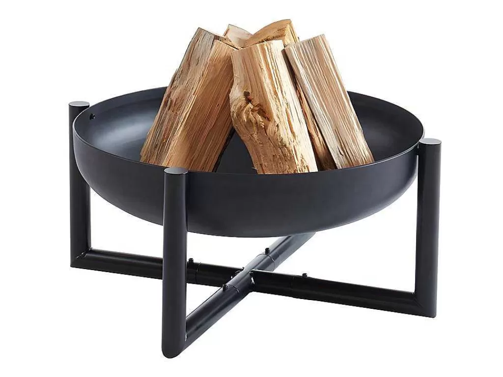 Barbecue, Braseiro De Jardim, Plancha*Vente-unique Braseiro De Jardim Redondo Em Aco Ogma - D.60 Cm X A.30 Cm - Preto