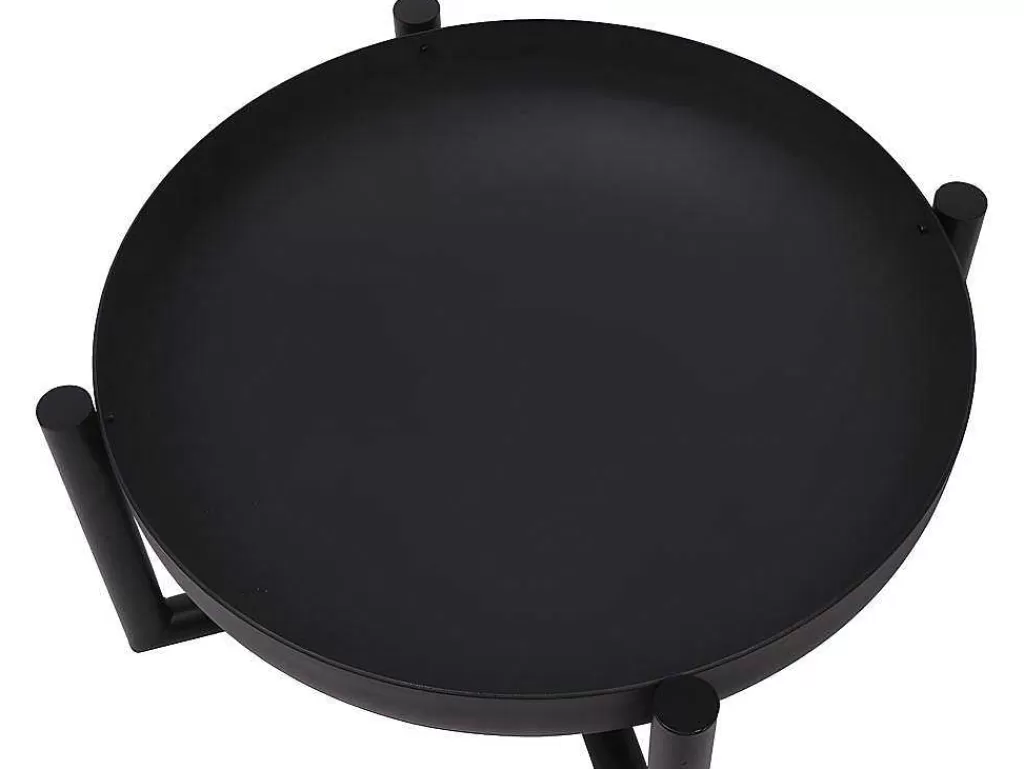 Barbecue, Braseiro De Jardim, Plancha*Vente-unique Braseiro De Jardim Redondo Em Aco Ogma - D.60 Cm X A.30 Cm - Preto