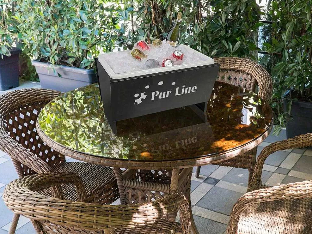 Barbecue, Braseiro De Jardim, Plancha*Purline Brasero 2 En 1 Transformable En Refrigerateur En Acier Noir