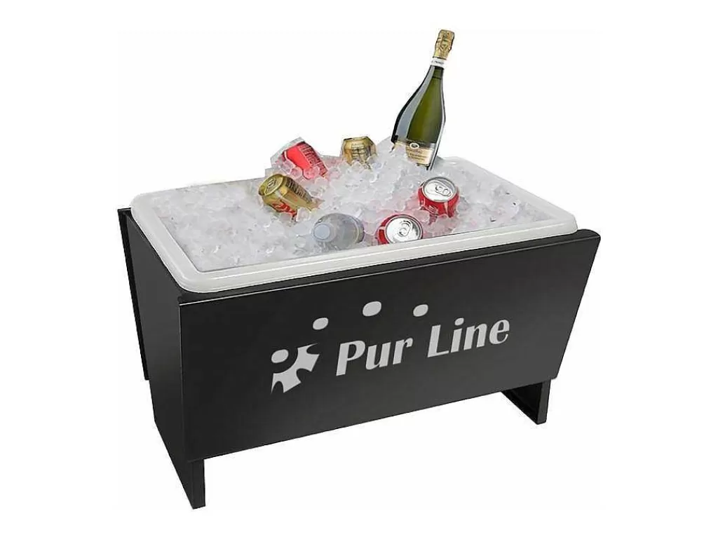 Barbecue, Braseiro De Jardim, Plancha*Purline Brasero 2 En 1 Transformable En Refrigerateur En Acier Noir