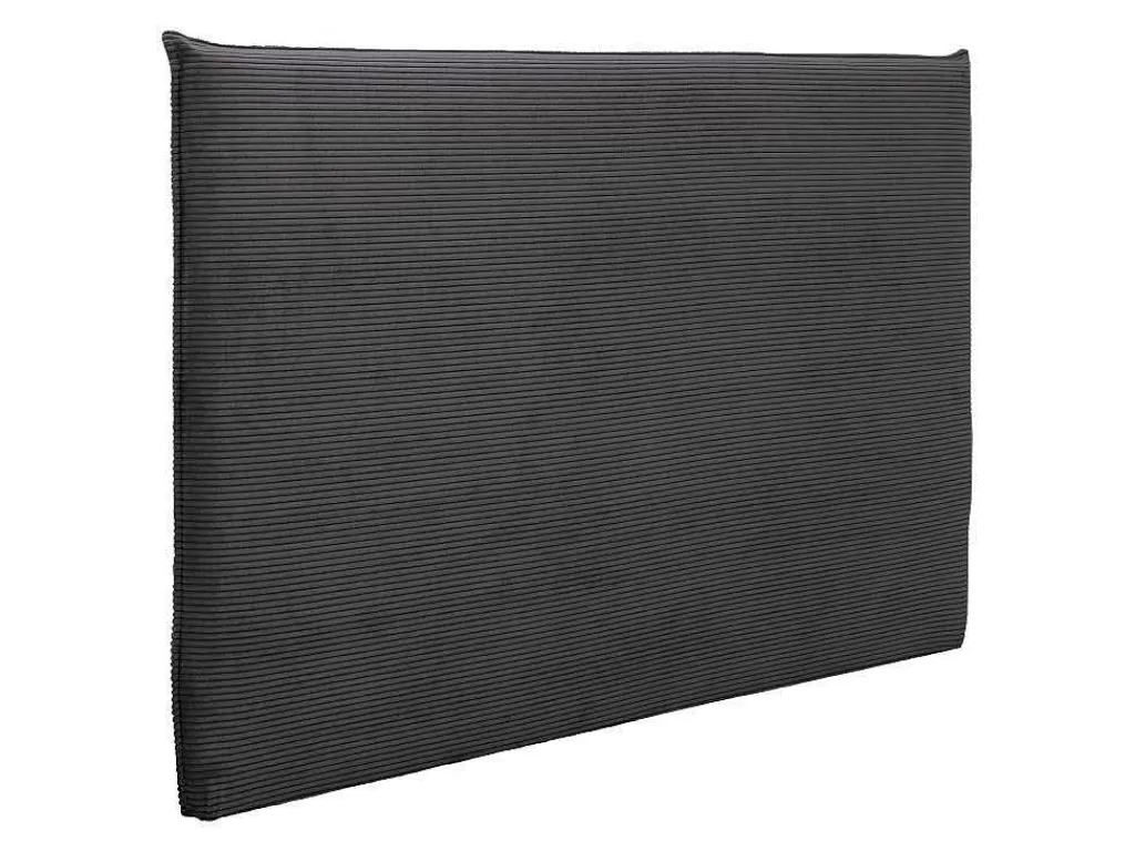 Cabeceira E Ponte De Cama*Vente-unique Cabeceira De Cama 160 Cm Veludo Canelado Cinzento Antracite - Ambrilia