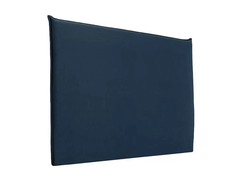 Cabeceira E Ponte De Cama*Vente-unique Cabeceira De Cama 180 Cm Veludo Cinzento Azul-Escuro - Ambrilia