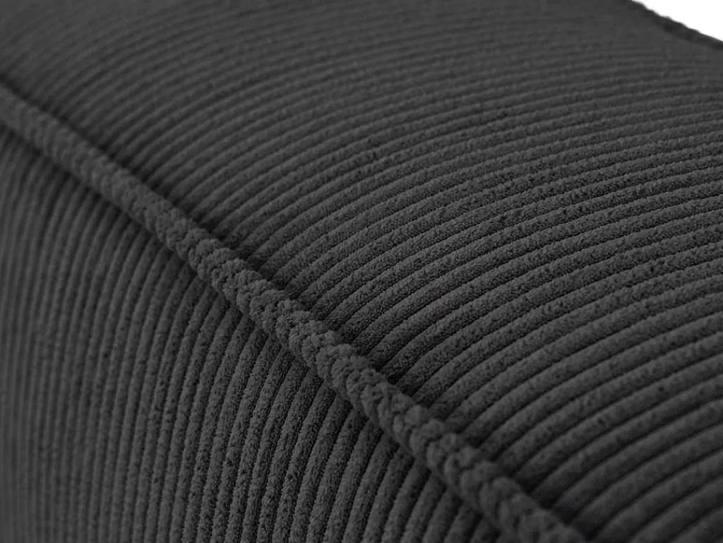 Cabeceira E Ponte De Cama*PASCAL MORABITO Cabeceira De Cama 220 Cm Veludo Canelado Cinzento Antracite - Timano De