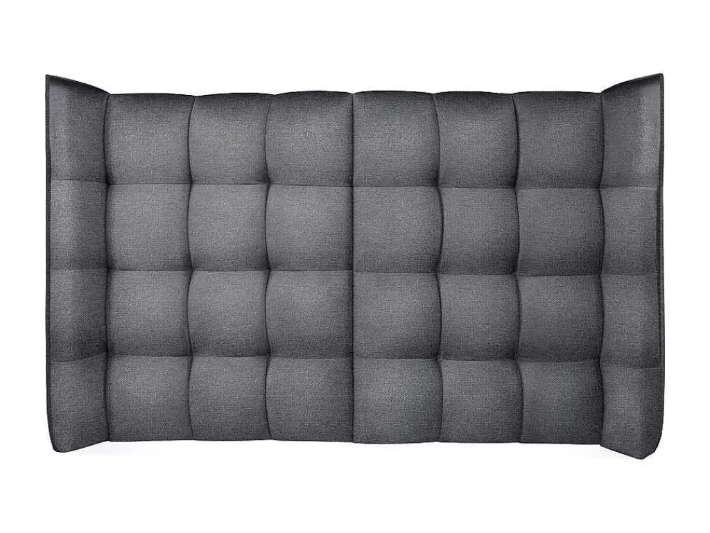 Cabeceira E Ponte De Cama*Vente-unique Cabeceira De Cama Arqueada De 140 Cm Em Tecido Cor Cinza - Ludesa