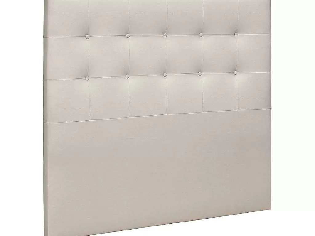 Cabeceira E Ponte De Cama*Venprodin Cabeceira De Cama Ate O Chao Estofada Em Couro Sintetico Acolchoado Na Cor Bege (140X120 (Cama 135)