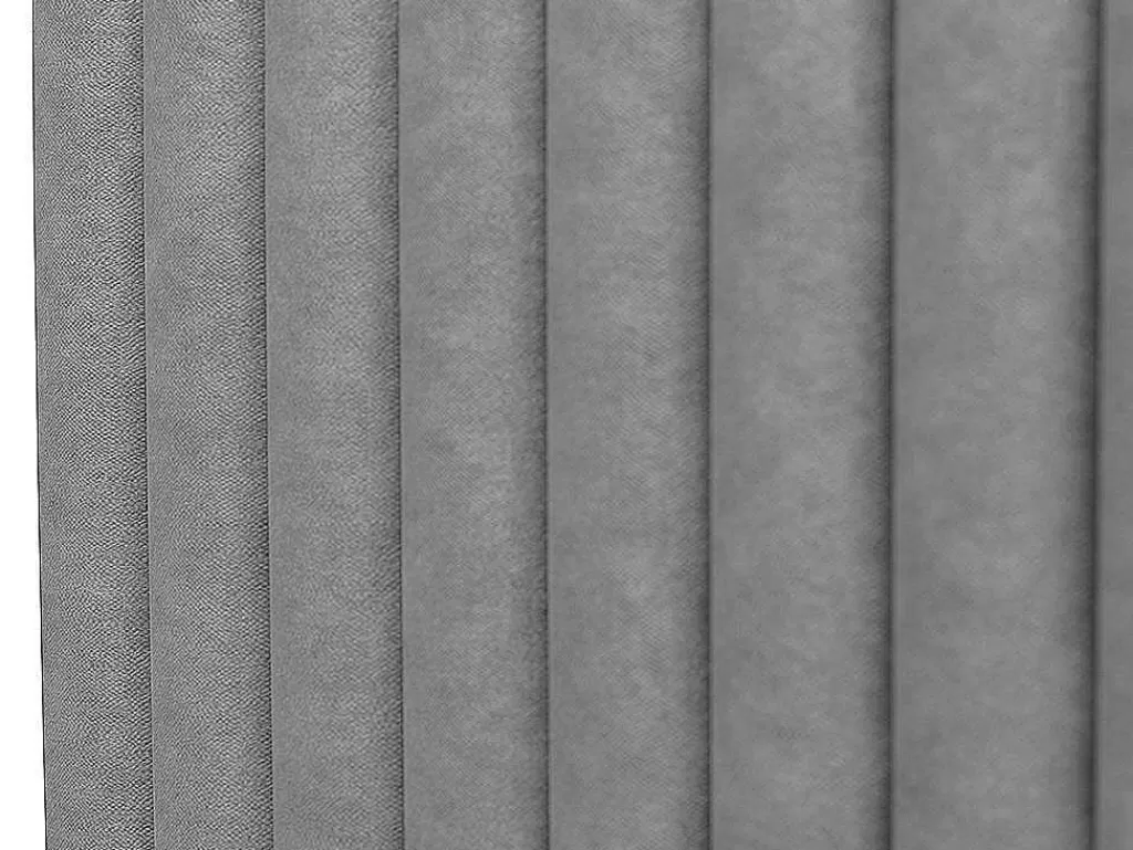 Cabeceira E Ponte De Cama*Vente-unique Cabeceira De Cama Com Costuras Verticais 200 Cm Tecido Cinza - Sarah