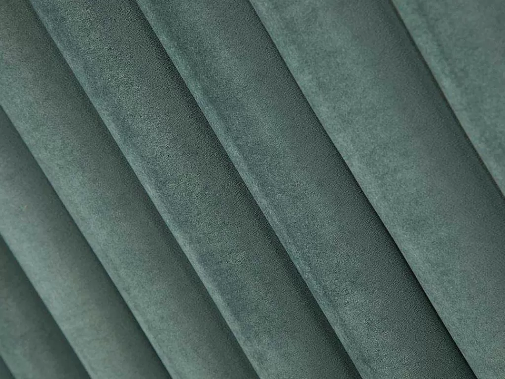 Cabeceira E Ponte De Cama*Vente-unique Cabeceira De Cama Com Costuras Verticais De 160 Cm Em Veludo Cor Verde Amendoa - Sarah