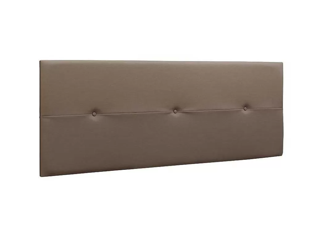 Cabeceira E Ponte De Cama*Venprodin Cabeceira Prado - 3 Botoes - Couro Sintetico 160X55X4Cm - Chocolate