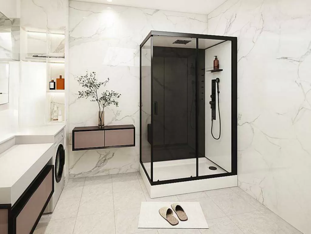 Promoções Casa De Banho & Bem-Estar*Shower & Design Cabine De Duche De Hidromassagem, Instalacao Reversivel C110 X L80 X A215 Cm - Fomira