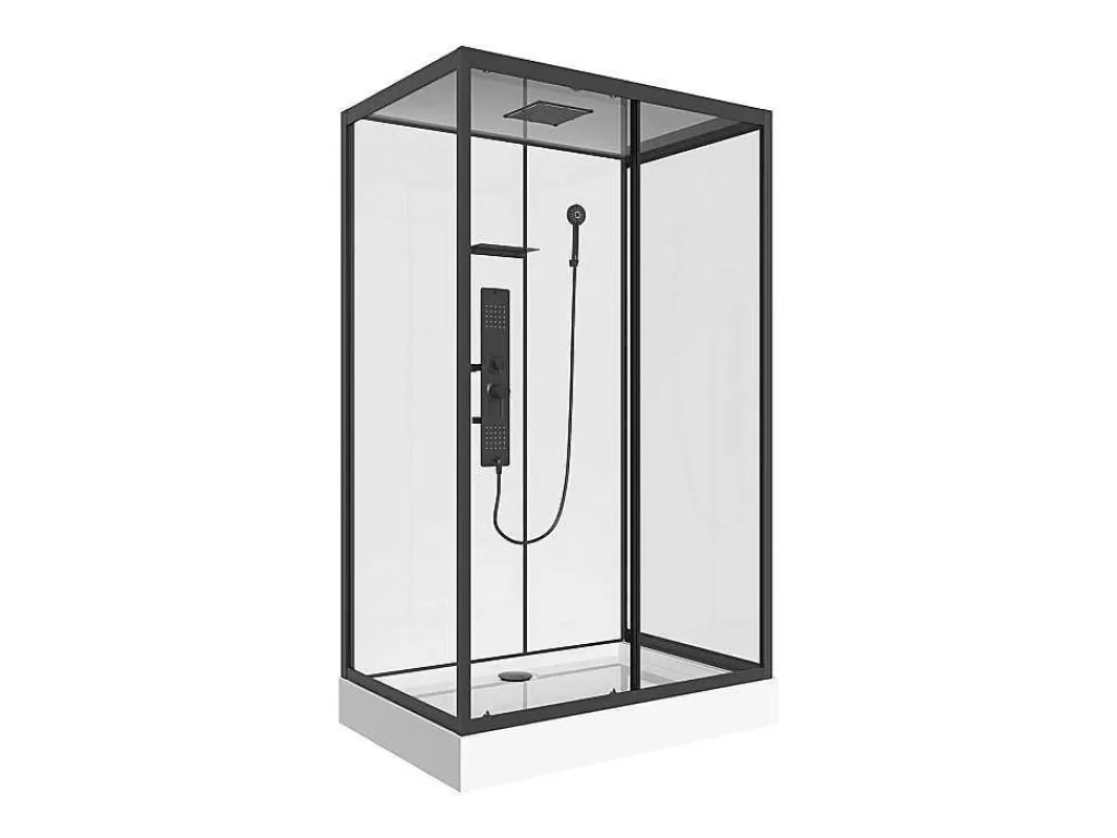 Cabine De Duche*Shower & Design Cabine De Duche De Hidromassagem Retangular, Instalacao Reversivel, C120 X L80 X A215 Cm - Sulipa