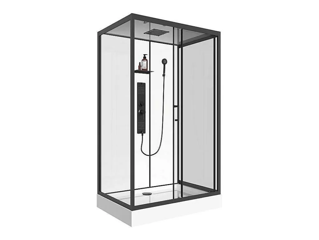 Cabine De Duche*Shower & Design Cabine De Duche De Hidromassagem Retangular, Instalacao Reversivel, C120 X L80 X A215 Cm - Sulipa