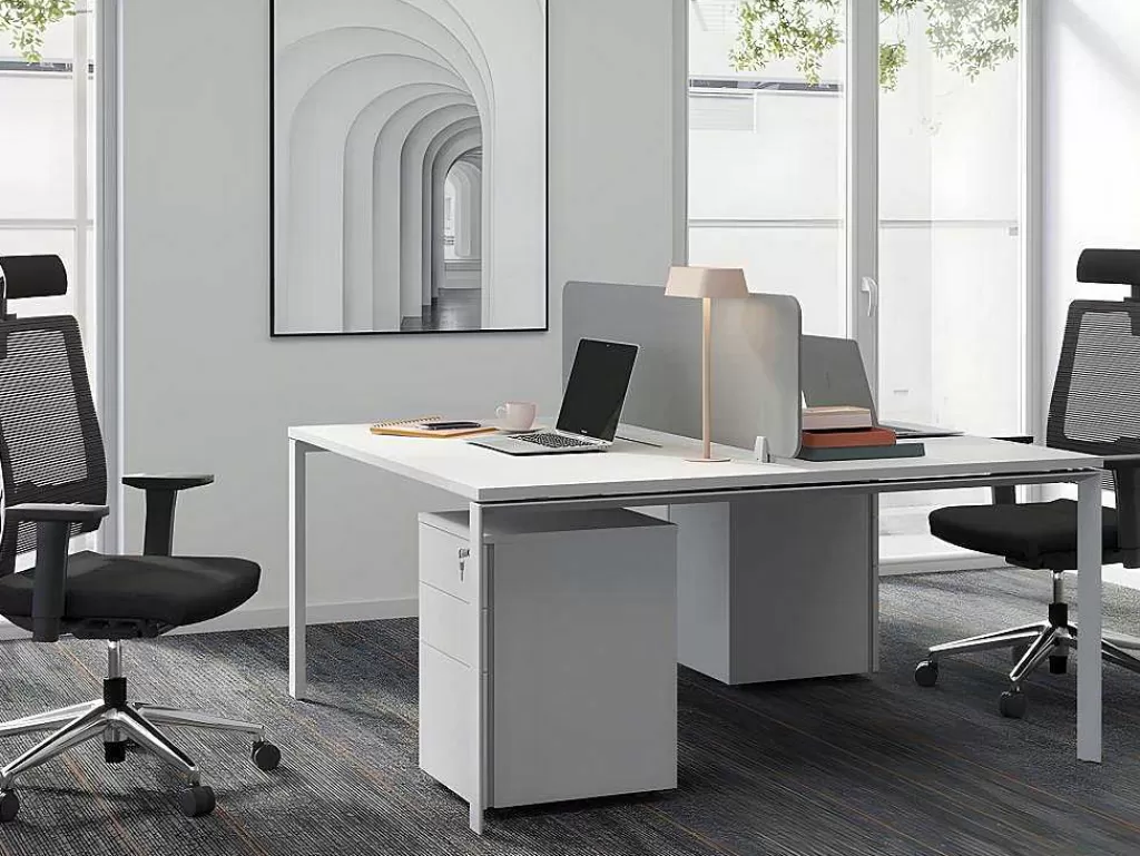 Cadeira De Escritório*Workēa Cadeira De Escritório Ergonomica Profissional Com Apoio De Cabeca Em Tecido Cor Preto - Wallstreet