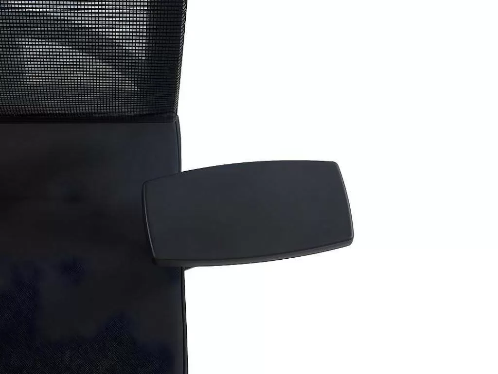 Cadeira De Escritório*Workēa Cadeira De Escritório Ergonomica Profissional Com Apoio De Cabeca Em Tecido Cor Preto - Wallstreet