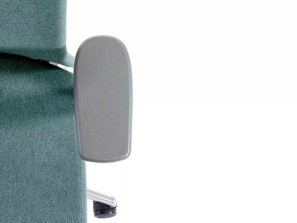 Cadeira De Escritório*Workēa Cadeira De Escritório Profissional Com Apoio De Cabeca Em Tecido Cor Azul - Volti