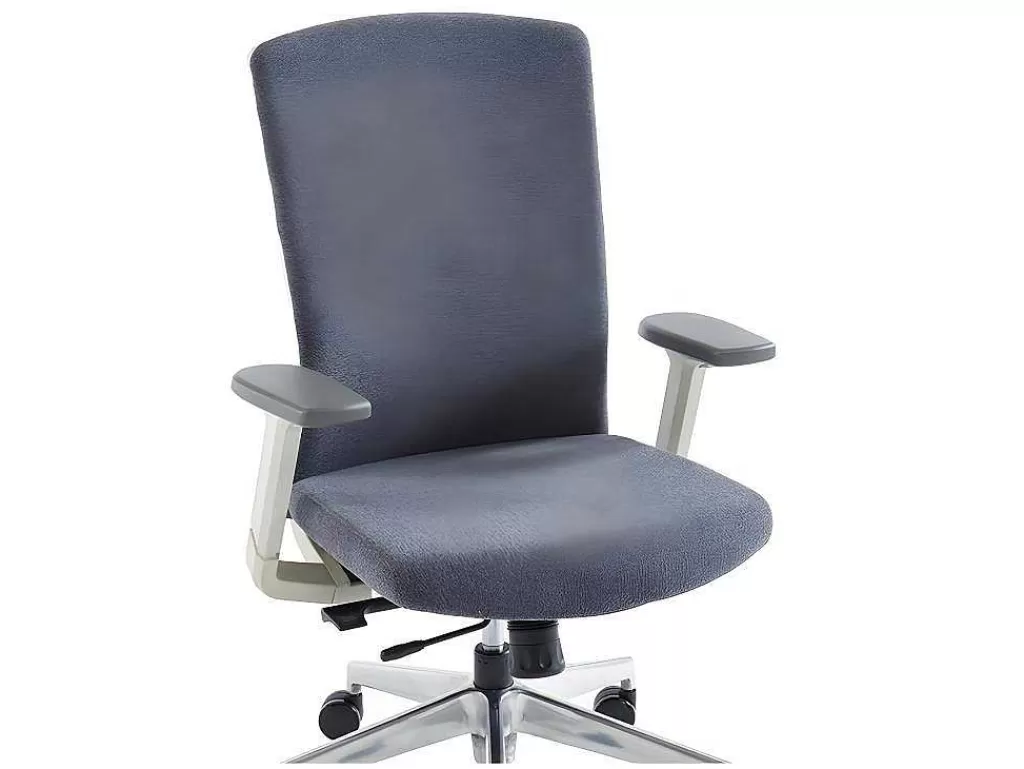 Cadeira De Escritório*Workēa Cadeira De Escritório Profissional Em Tecido Cor Cinza - Humia