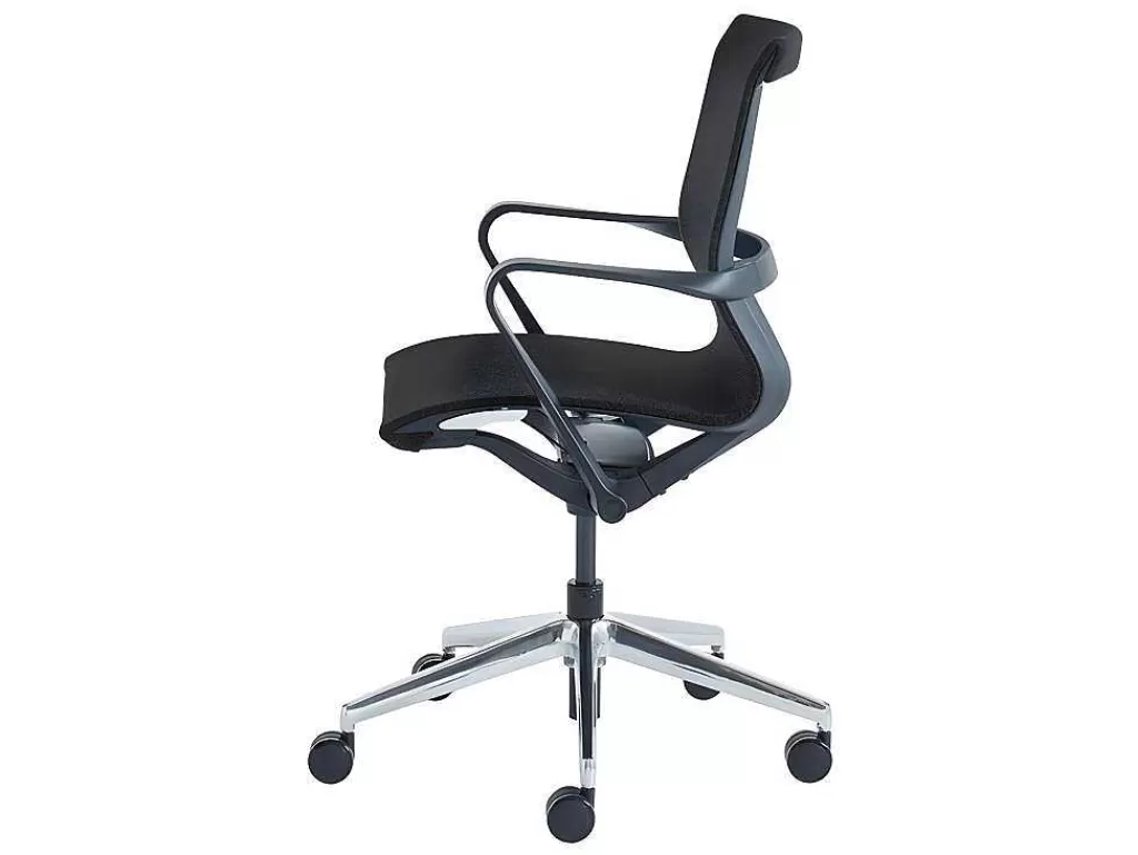 Cadeira De Escritório*Workēa Cadeira De Escritório Profissional Em Tecido Cor Cinza Matizado - Lacity