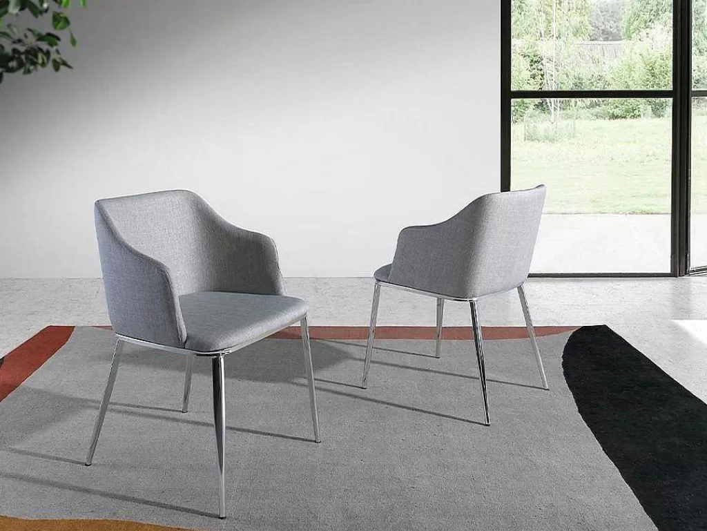 cadeira_de_jantar_estofada_em_tecido_com_pernas_em_aco_inoxidavel_cromado_4050_8.webp Cadeira*Angel Cerda Cadeira De Jantar Estofada Em Tecido Com Pernas Em Aco Inoxidavel Cromado. 4050