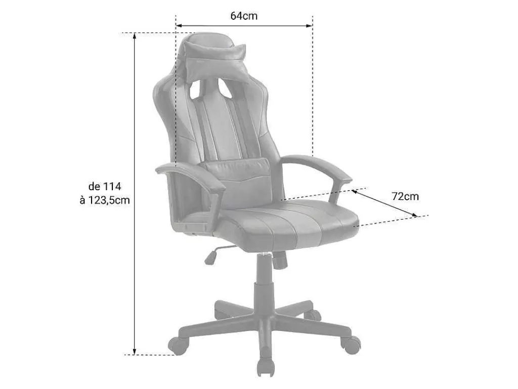 Cadeira De Escritório*Happy Garden Cadeira De Mesa Para Jogadores Crash Preta E Cinzenta
