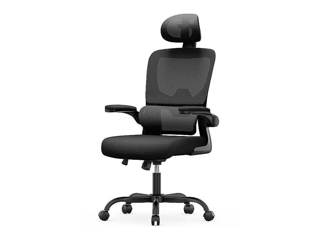 Cadeira De Escritório*Vente-unique Cadeira Giratoria Para Computador Com Funcao De Baloico Cadeira Executiva Para Escritório Em Casa