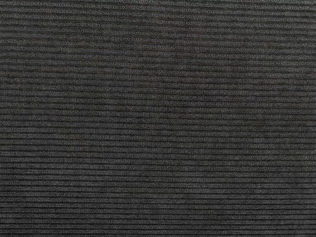 Cama Em Veludo*Vente-unique Cama 160 X 200 Cm Veludo Canelado Antracite + Colchão - Sonetri
