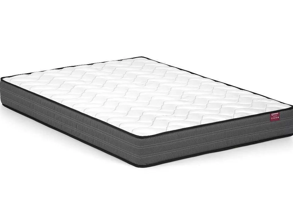 Cama Em Veludo*Vente-unique Cama 160 X 200 Cm Veludo Canelado Antracite + Colchão - Sonetri