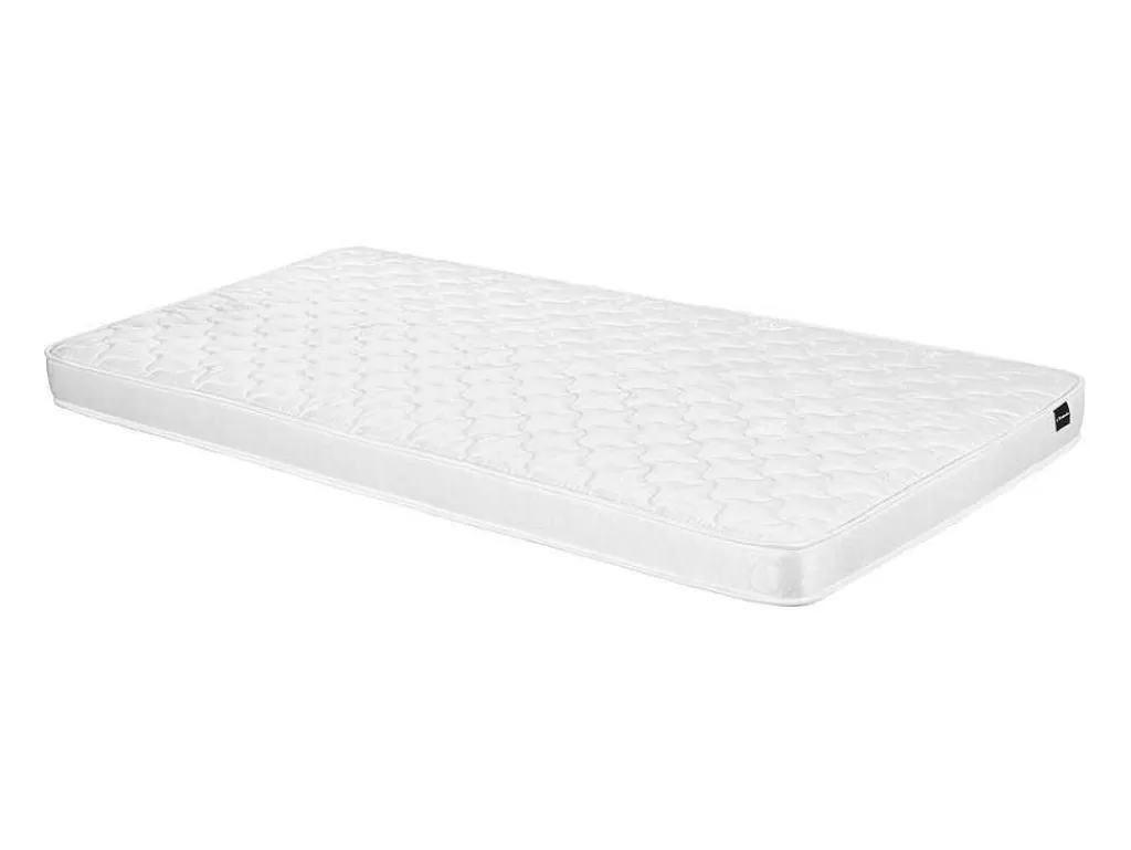 Cama Alta*Vente-unique Cama Alta Com Secretária E Guarda-Roupa 90 X 200 Cm Cor Branco E Natural + Colchão - Auckland