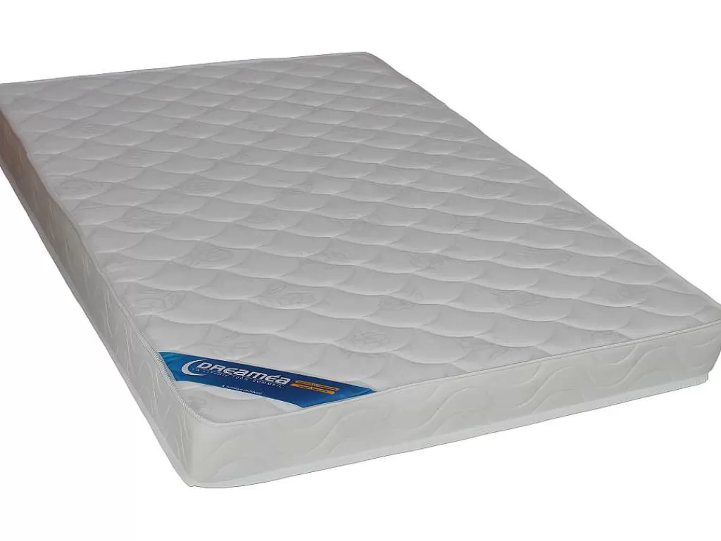 Cama Alta*Vente-unique Cama Alta De 140 X 190 Cm Com Secretária Em Pinho Macico Esbranquicado + Colchão - Gedeon Ii