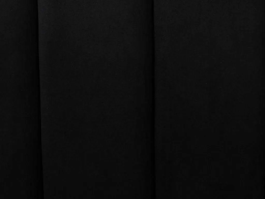 Cama Em Veludo*Vente-unique Cama Com Cabeceira De Cama Com Costuras Verticais De 160 X 200 Cm Em Veludo Cor Preto E Dourado - Clarisse