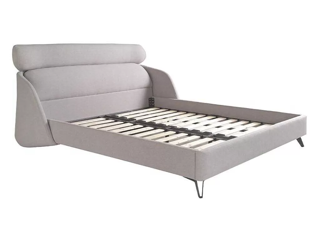 Cama De Adulto*Angel Cerda Cama De Tecido Cinzento Claro 7161