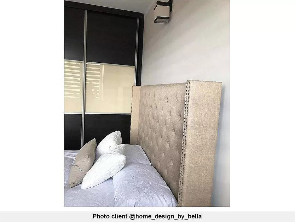 Cama De Adulto*Vente-unique Cama Massimo Cabeceira De Cama Em Capitone- 160X200Cm- Tecido Bege