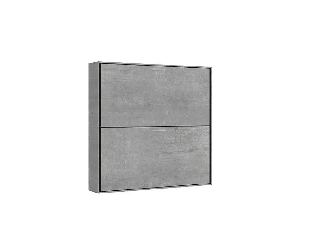 Cama Rebatível*ITAMOBY Cama Retratil Beliche Solteiro Horizontal Kando Com Colchões Cimento