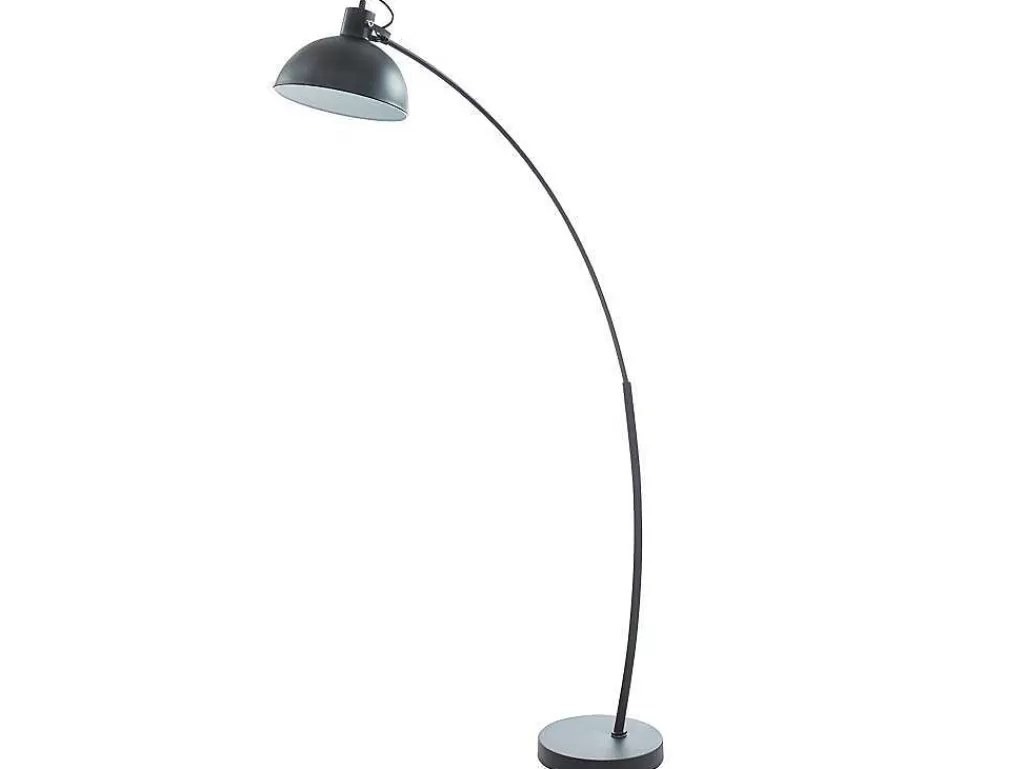 Candeeiro De Pe*OZAIA Candeeiro Arco Estilo Vintage Lopaz - Ferro - 62 X 25 X 177 Cm - Preto