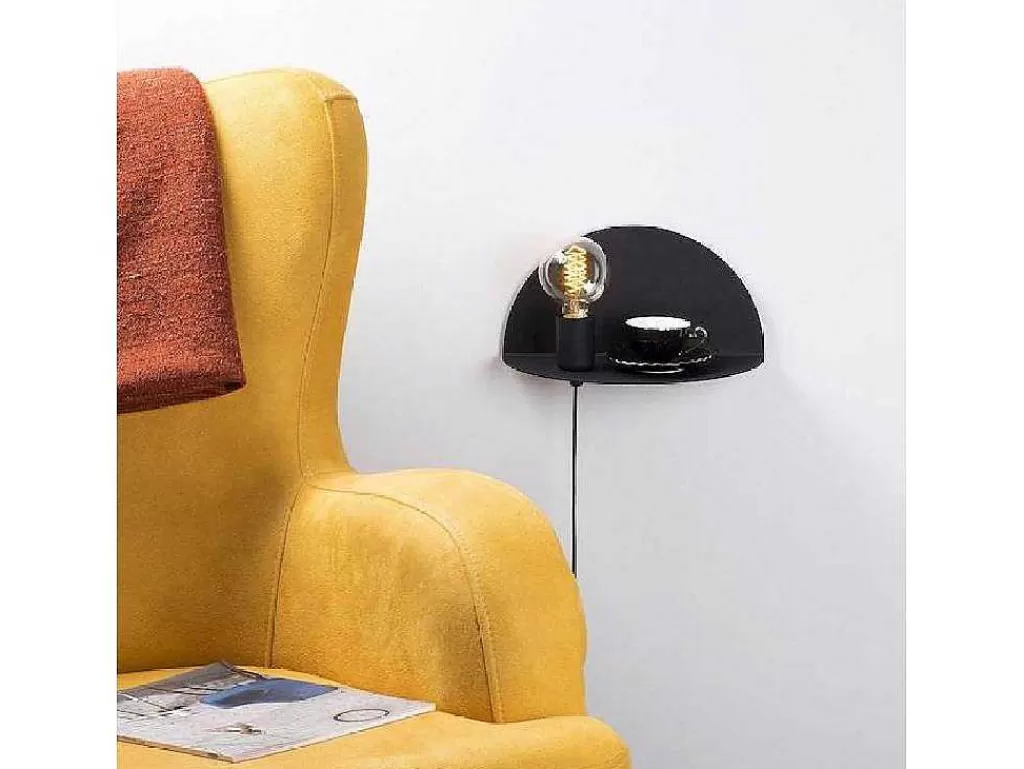 Candeeiro De Parede*EPIKASA Candeeiro De Parede Taranto, Preto, 30 X 15 X 15 Cm,