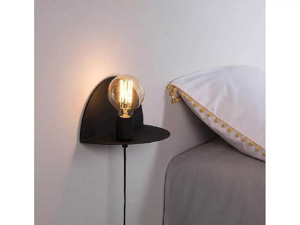 Candeeiro De Parede*EPIKASA Candeeiro De Parede Taranto, Preto, 30 X 15 X 15 Cm,