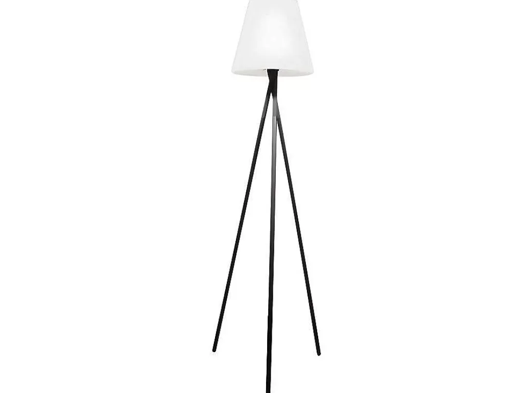 Iluminação De Exterior*SOLARGEO Candeeiro De Pe De Exterior Com Leds - Metal - A. 150 Cm - Cores Variaveis - Leddy