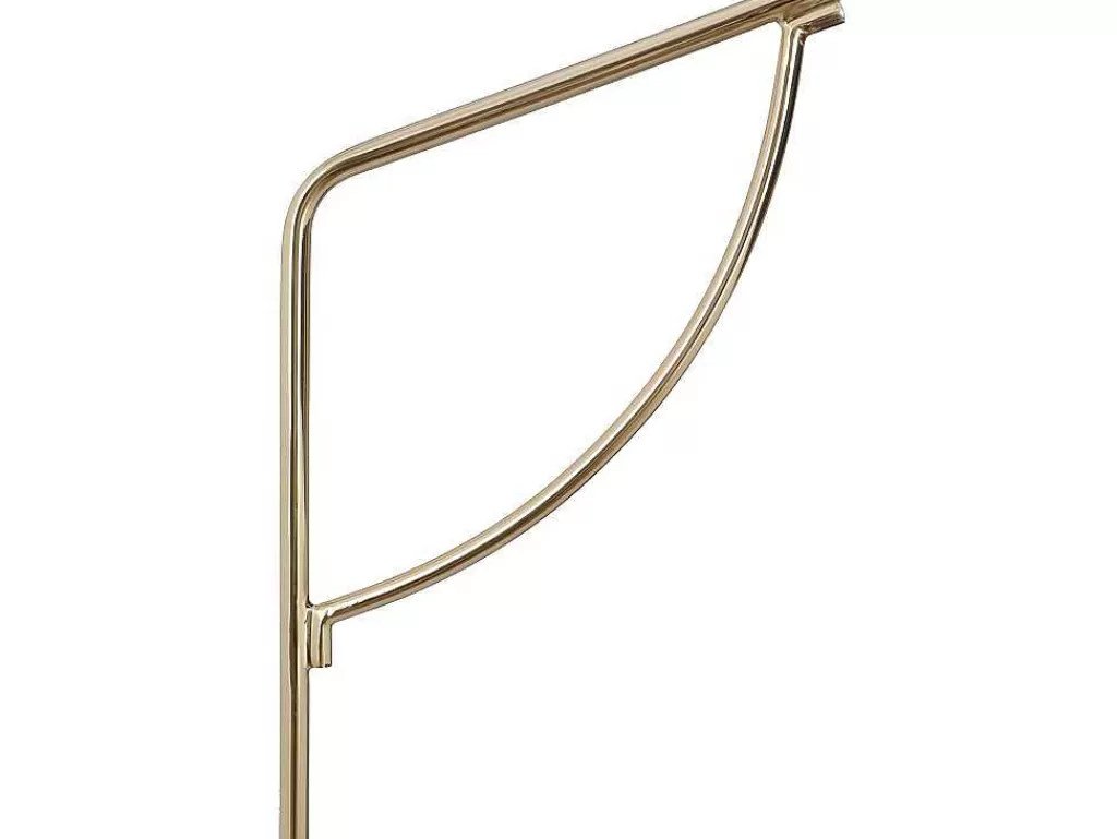 Candeeiro De Pe*OZAIA Candeeiro De Pe Em Arco Estilo Art Deco Latao E Marmore Em Veludo De A. 164 Cm Cor Azul-Esverdeado - Nour