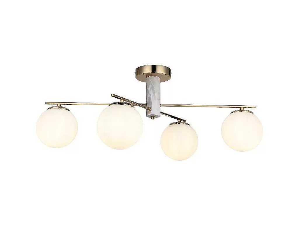 Luz De Teto*EPIKASA Candeeiro De Teto Biella, Ouro, Prata, 39 X 75,5 X 32 Cm,