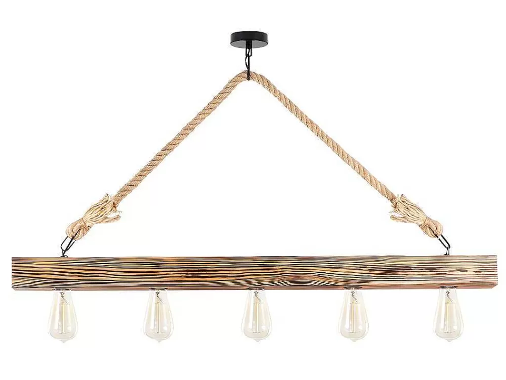 Candeeiro Suspenso*OZAIA Candeeiro De Teto Em Madeira De C. 100 X A. 53 Cm Cor Natural - Erebos