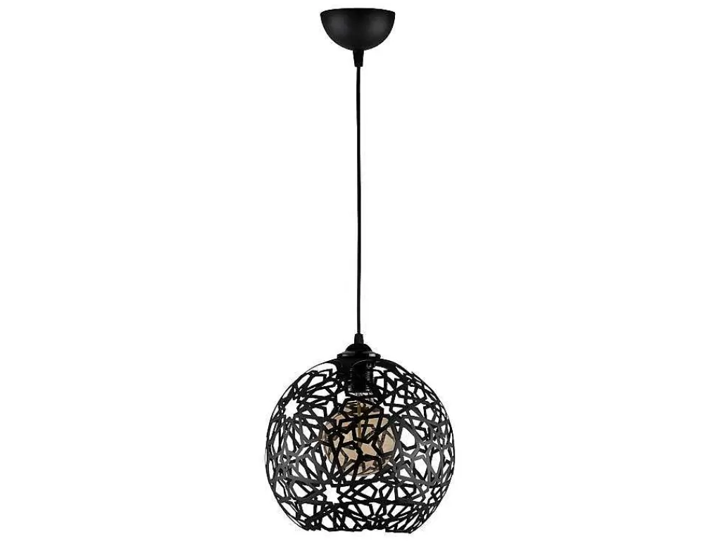 Candeeiro Suspenso*OZAIA Candeeiro De Teto Filiforme Em Metal De Altura Regulavel De D. 25 X A. 39/119 Cm Cor Preto - Celindra