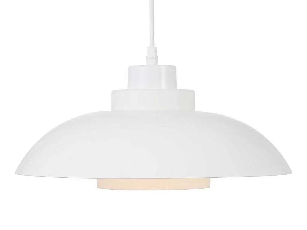 Candeeiro Suspenso*OZAIA Candeeiro Suspenso Em Metal D34 X A120 Cm Branco - Briliva