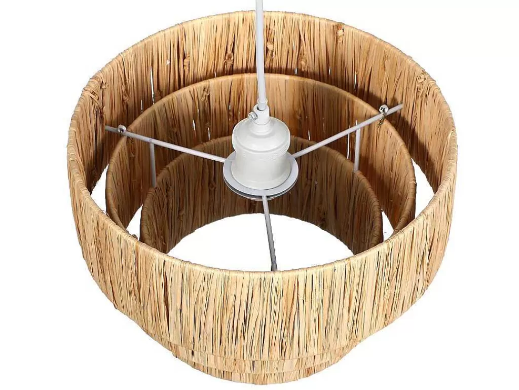 Candeeiro Suspenso*OZAIA Candeeiro Suspenso Em Rafia D30 X A171 Cm Natural - Sarnia